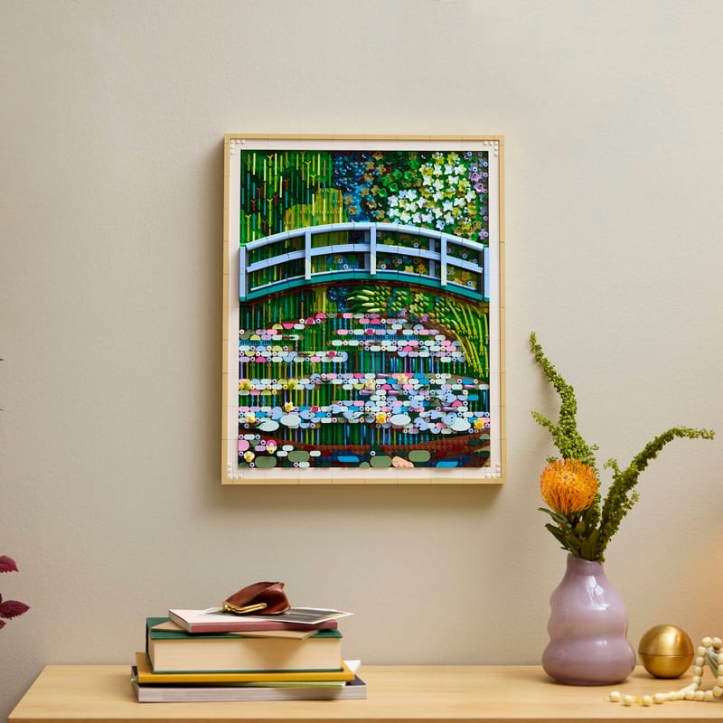 LEGO Icons Claude Monet Water Lilies Display