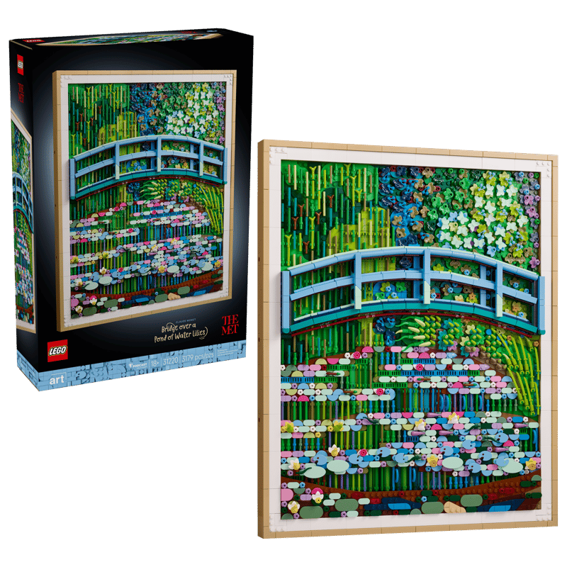 LEGO Icons Claude Monet Water Lilies Detail